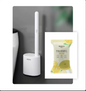 Disposable Toilet Brush with Cleaning Liquid (One Set)
