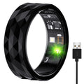 Smart Ring Activity & Fitness Tracker Ring for Women/Men No APP Subscription Fitness Tracking Smart Ring with Calories/Heart Rate/Blood Oxygen/Sleep Monitoring IP68 Waterproof (Black 10#)