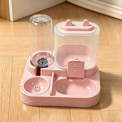 Mini 2-in-1 Pet Feeder & Water Dispenser