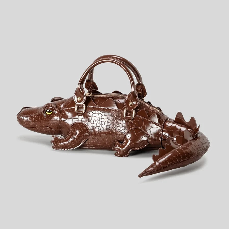 Crocodile-Shaped Handbag