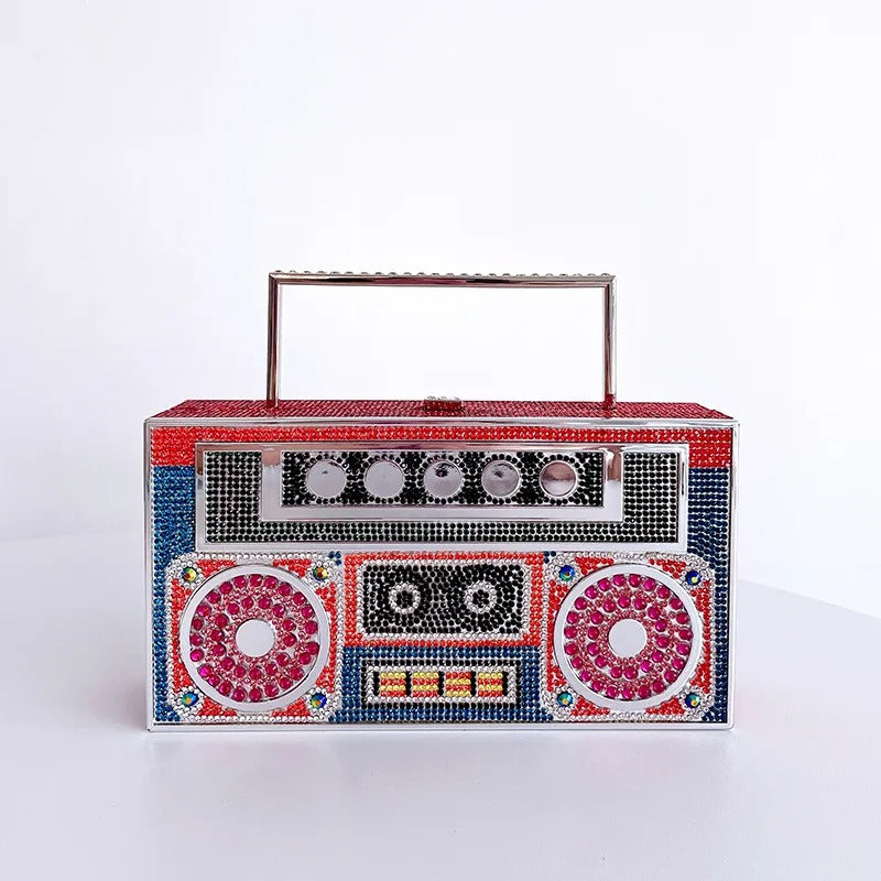 Diamond Radio Clutch Bag
