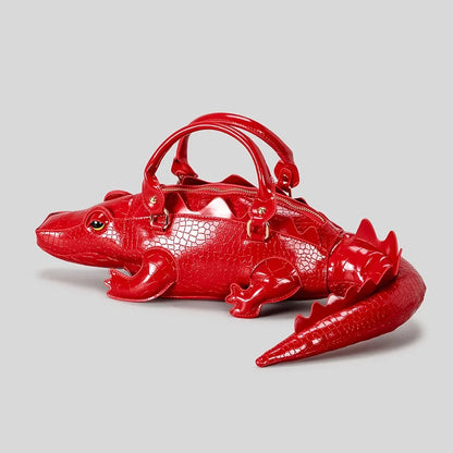 Crocodile-Shaped Handbag