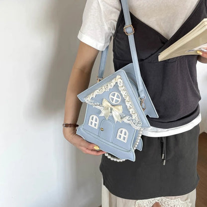 Lolita House-Shaped Zipper Bag