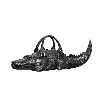 Crocodile-Shaped Handbag