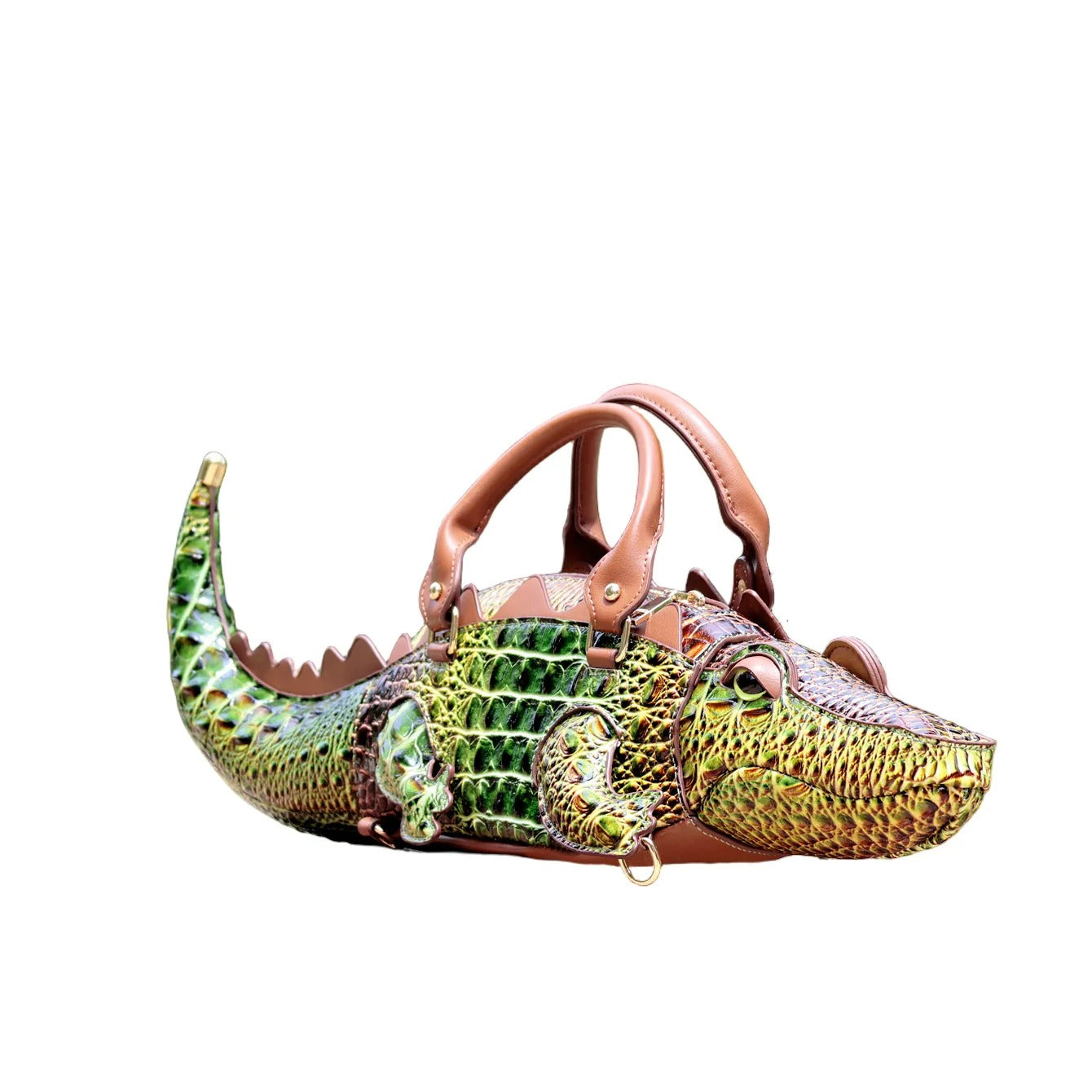 Crocodile-Shaped Handbag