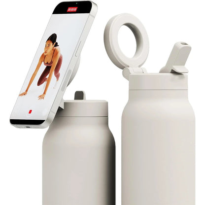 Insulated Water Bottle with Magnetic Phone Mount