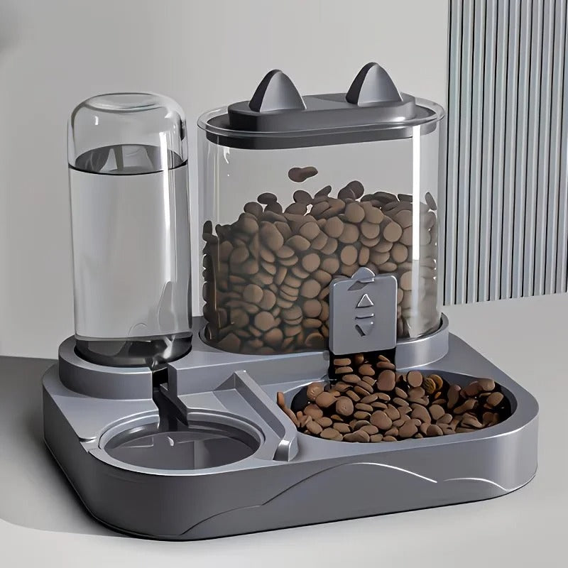 Mini 2-in-1 Pet Feeder & Water Dispenser