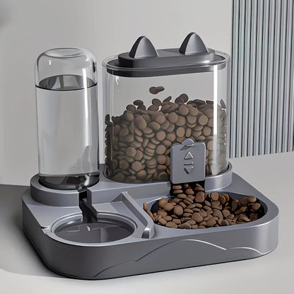 Mini 2-in-1 Pet Feeder & Water Dispenser