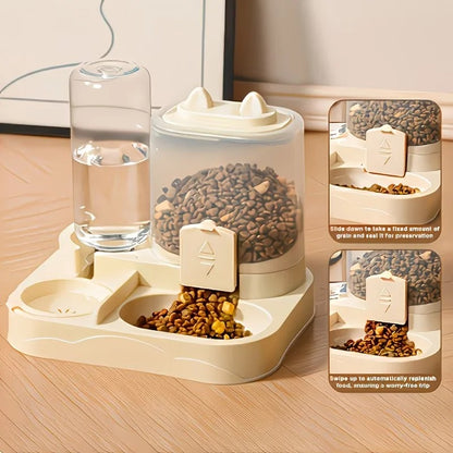 Mini 2-in-1 Pet Feeder & Water Dispenser
