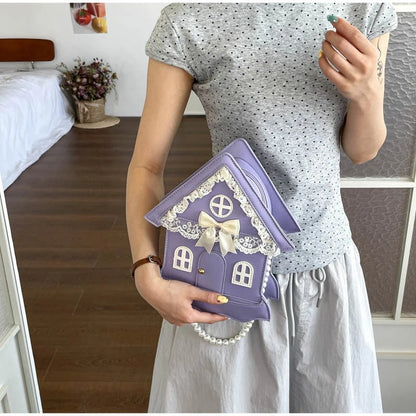 Lolita House-Shaped Zipper Bag