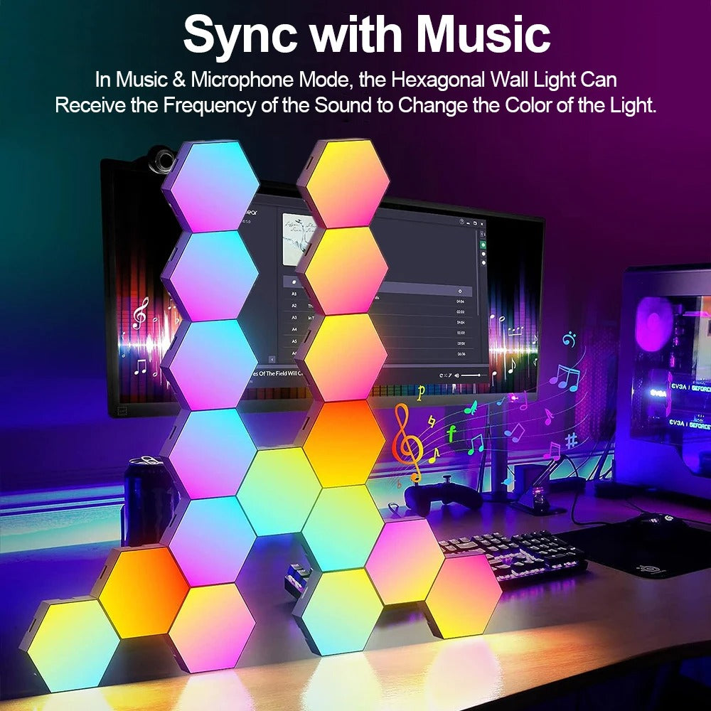 Hexagonal Led Wall Light