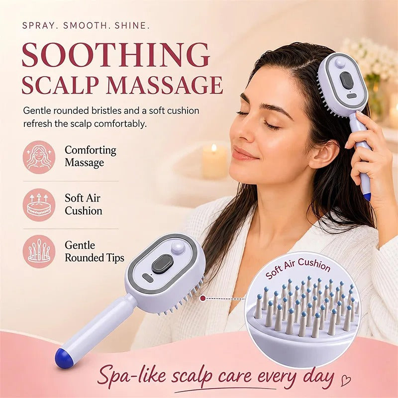 Electric Spray & Massage Comb.