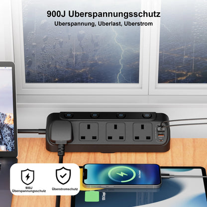 UK Desk Clamp Triangle Socket