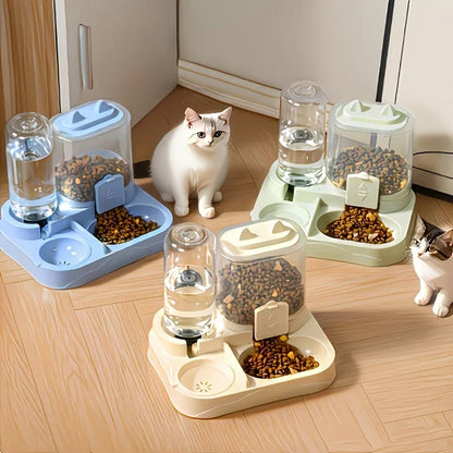 Mini 2-in-1 Pet Feeder & Water Dispenser