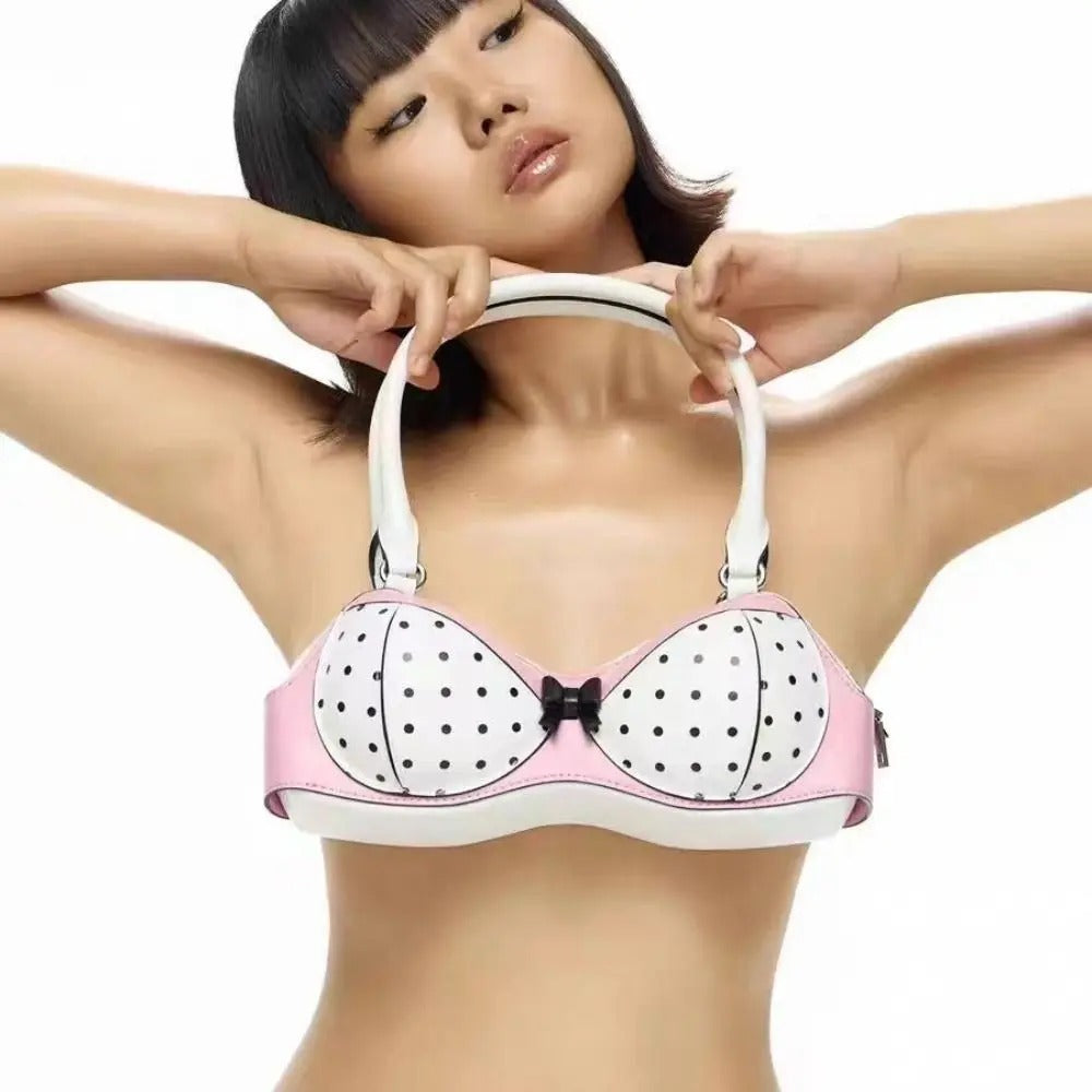 Polka Dot Bra Shoulder Bag
