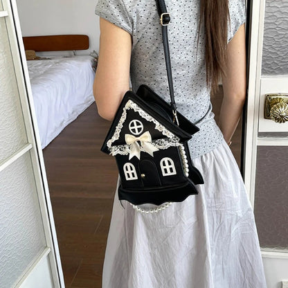 Lolita House-Shaped Zipper Bag