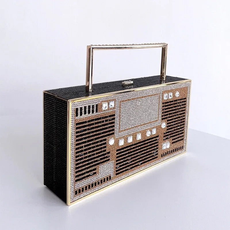 Diamond Radio Clutch Bag