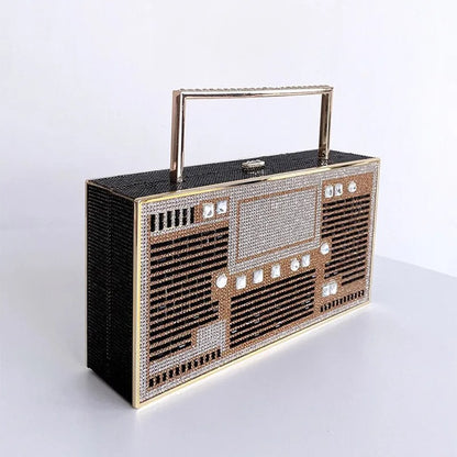 Diamond Radio Clutch Bag