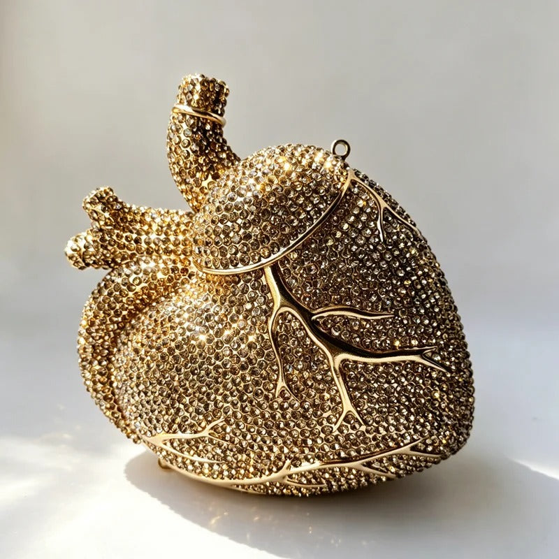 Heart-Shaped Clutch Purse