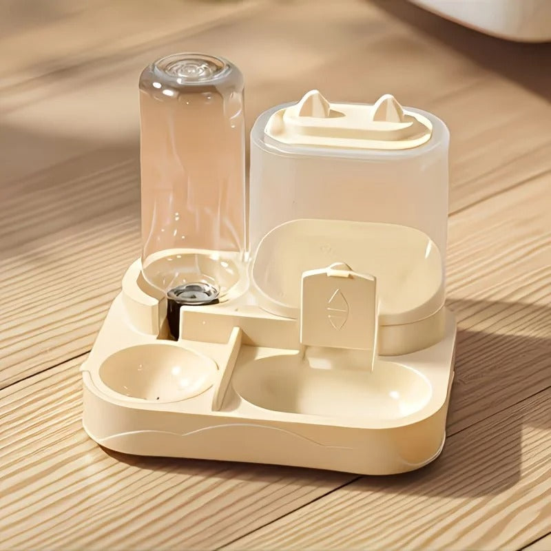 Mini 2-in-1 Pet Feeder & Water Dispenser
