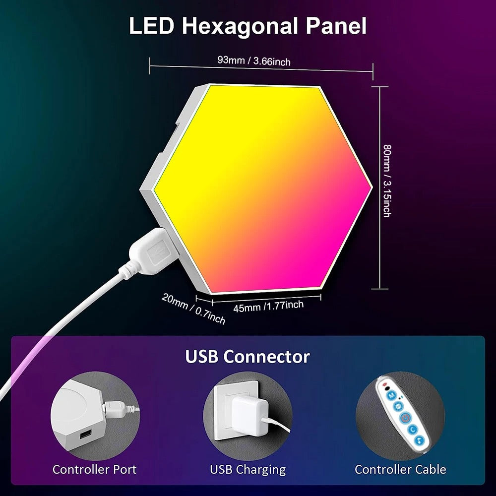 Hexagonal Led Wall Light