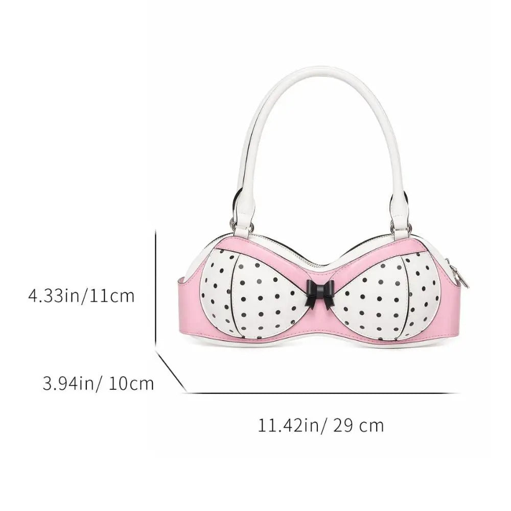 Polka Dot Bra Shoulder Bag