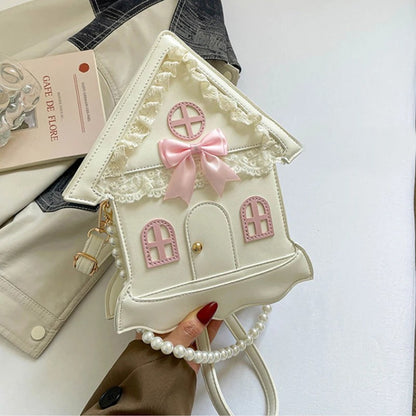 Lolita House-Shaped Zipper Bag