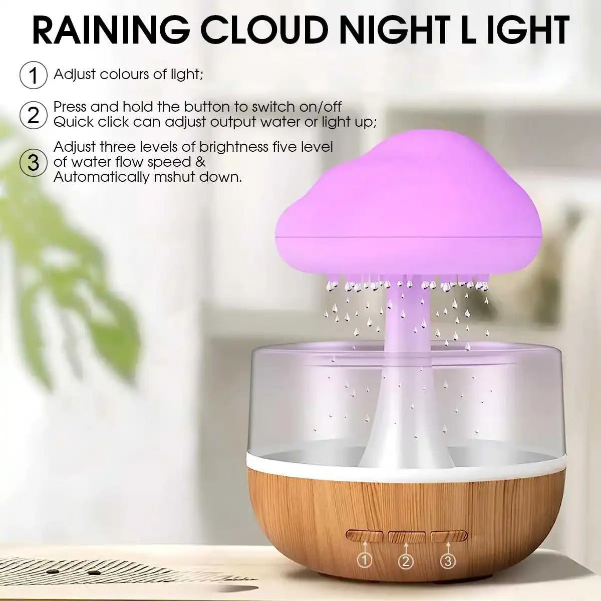 Rain Cloud Mushroom Aroma Diffuser