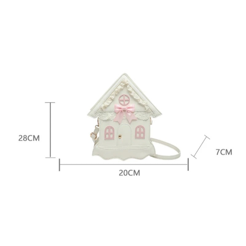 Lolita House-Shaped Zipper Bag