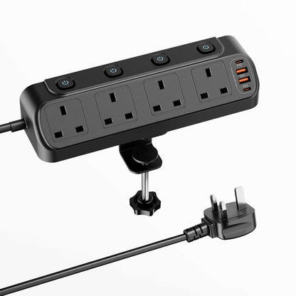 UK Desk Clamp Triangle Socket