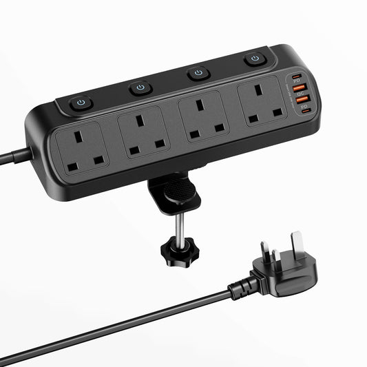 UK Desk Clamp Triangle Socket