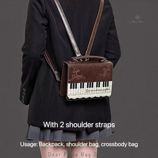 Vintage Piano Covertible Bag