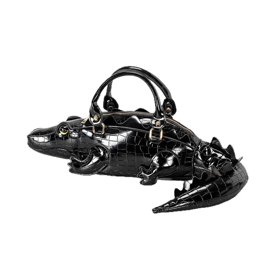 Crocodile-Shaped Handbag