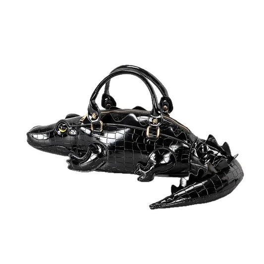 Crocodile-Shaped Handbag