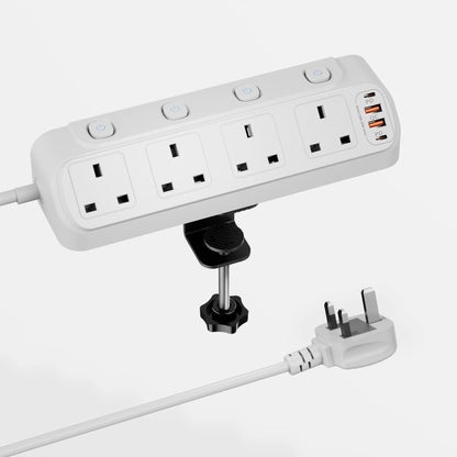 UK Desk Clamp Triangle Socket