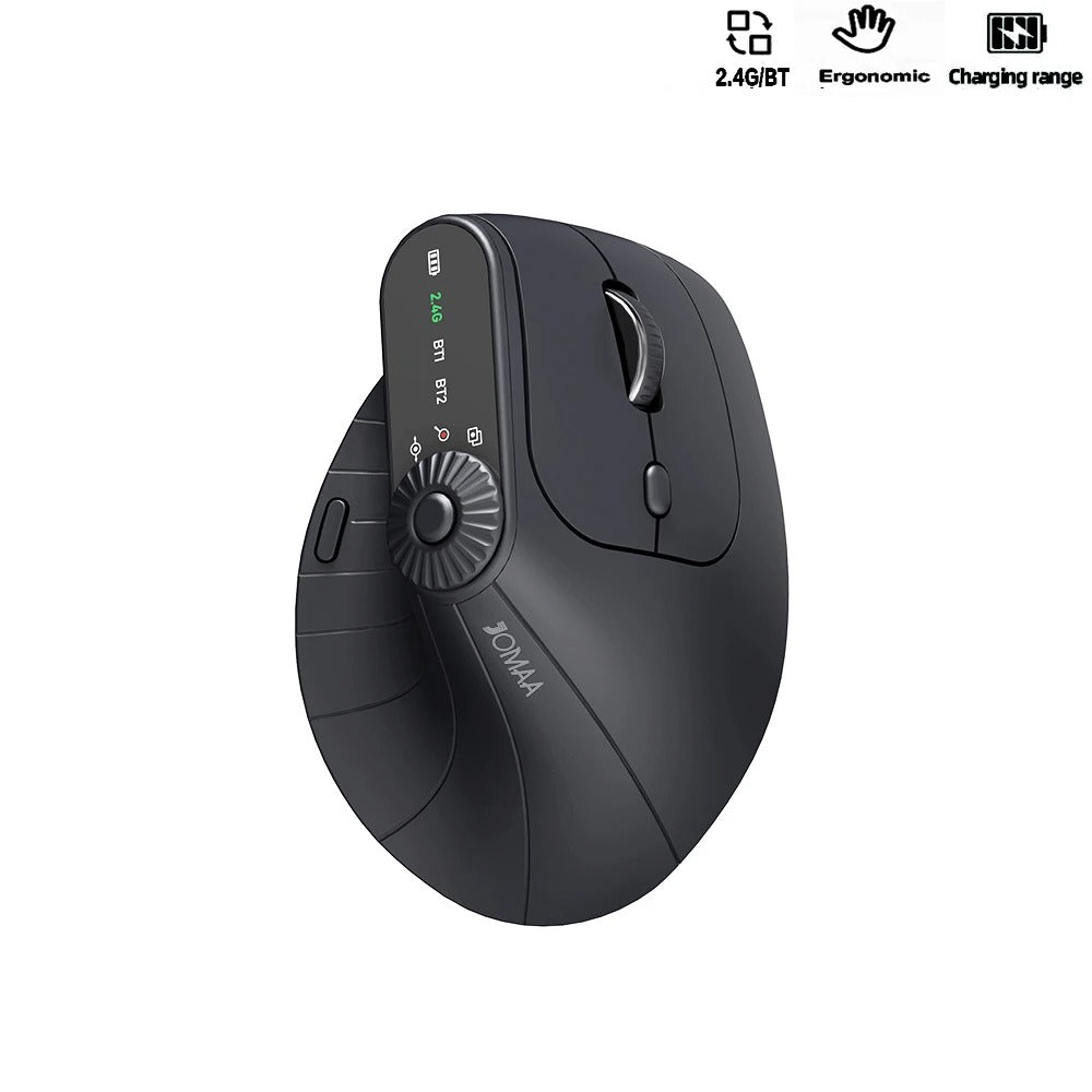 Vertical Ergonomic Mouse with Adjusting Knob