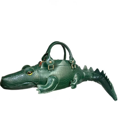 Crocodile-Shaped Handbag