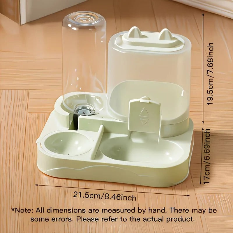 Mini 2-in-1 Pet Feeder & Water Dispenser
