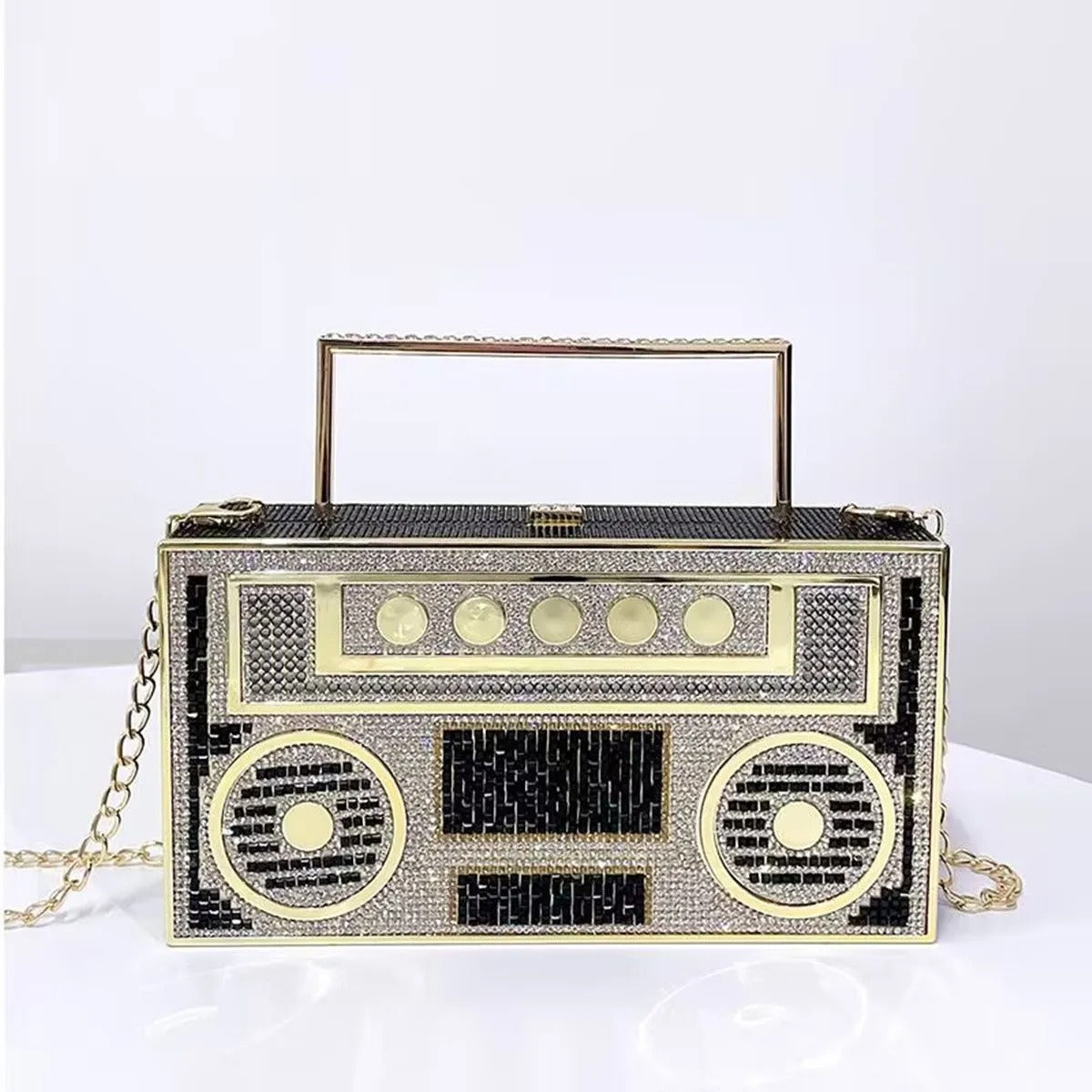Diamond Radio Clutch Bag