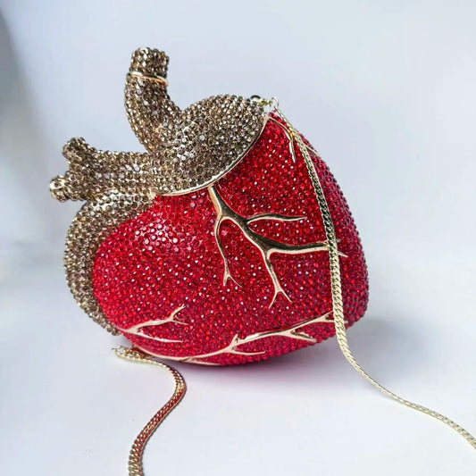 Heart-Shaped Clutch Purse